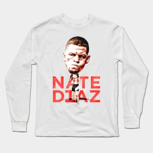 Nate Diaz Bobblehead Cartoon Long Sleeve T-Shirt